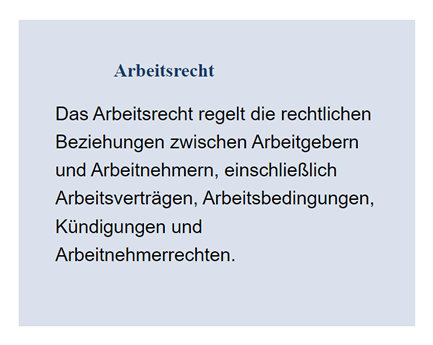 Arbeitsrecht 